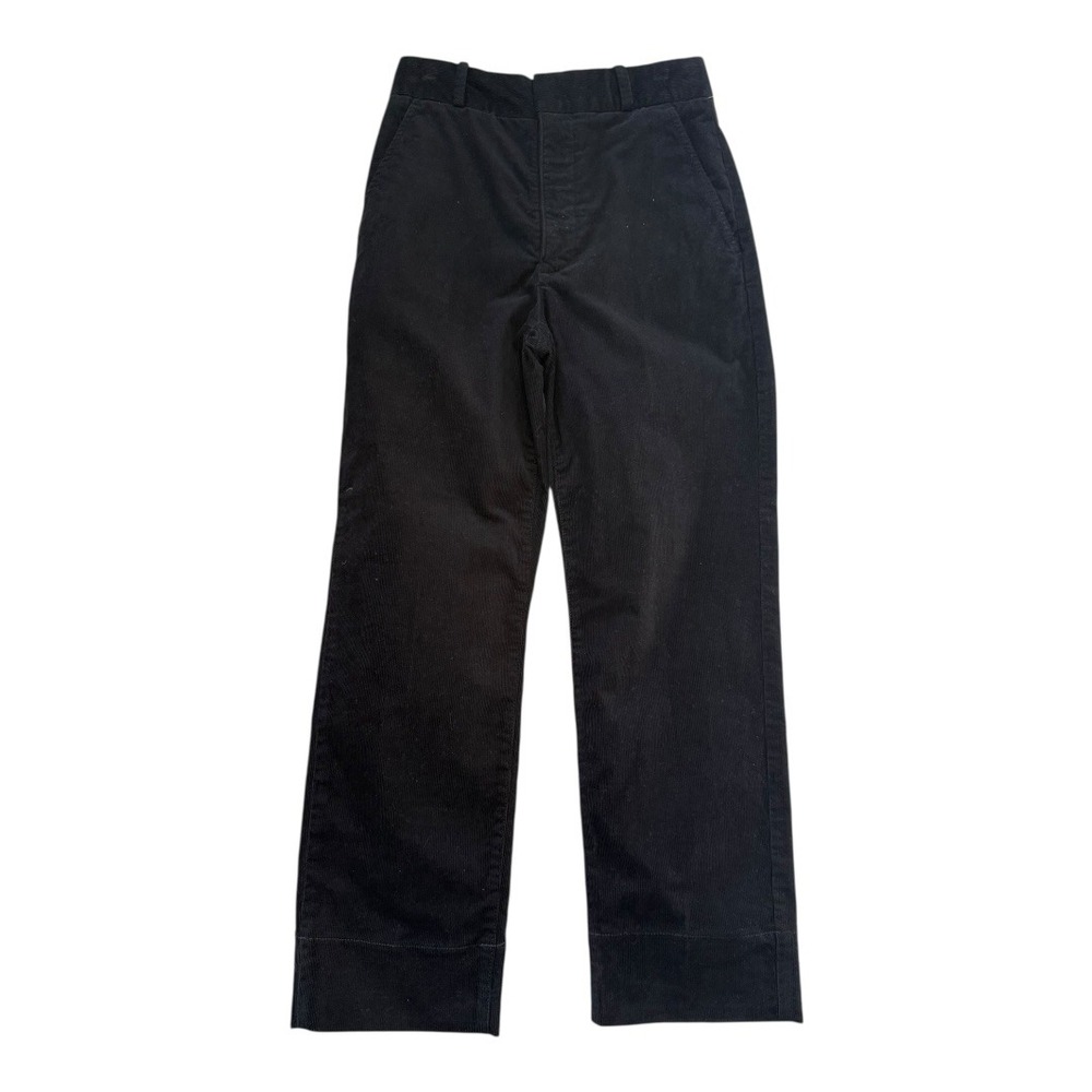 AG Adriano Goldschmied Black Corduroy Wide Leg Pants Size 4 26 NWT‎